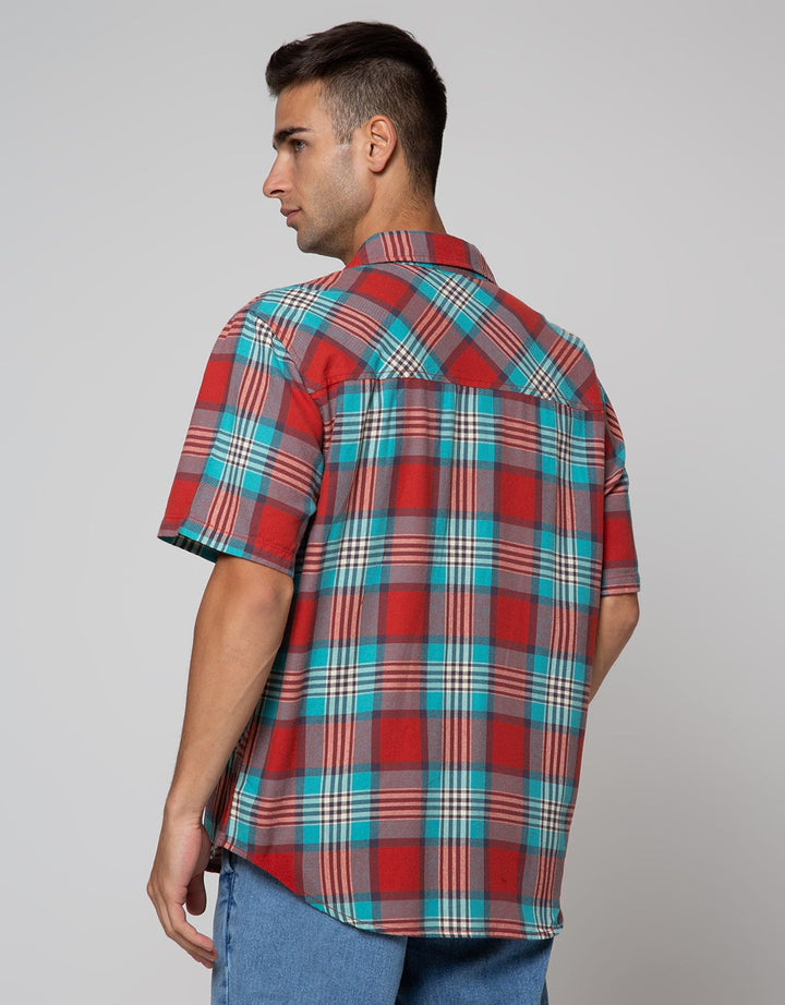 Nevada Flannel Stripe Kemeja Pria