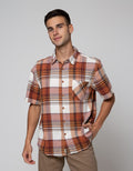 Nevada Short Sleeve Shirt Stripe Flannel