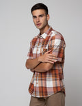Nevada Short Sleeve Shirt Stripe Flannel
