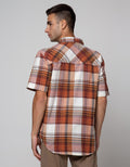 Nevada Short Sleeve Shirt Stripe Flannel