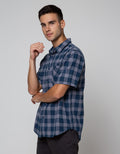 Nevada Short Sleeve Shirt Stripe Flannel