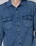 Nevada Washing Denim Men's Shirt