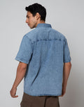 Nevada Washing Denim Kemeja Pria