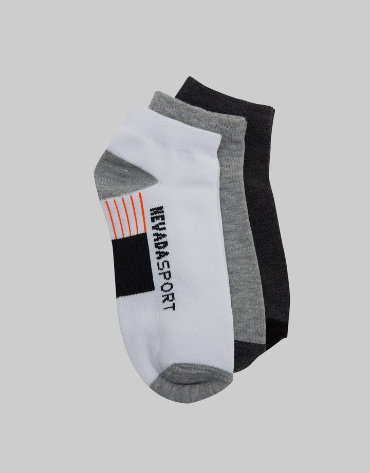 Nevada Sport Socks Ankle Tp Triple Pair Anti Bacterial