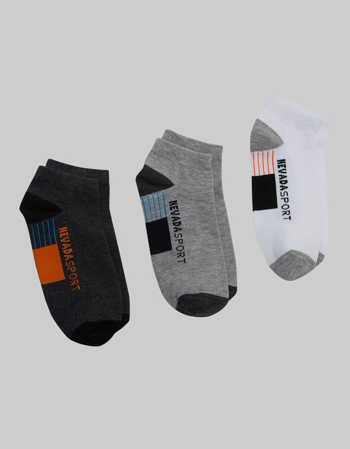 Nevada Sport Socks Ankle Tp Triple Pair Anti Bacterial