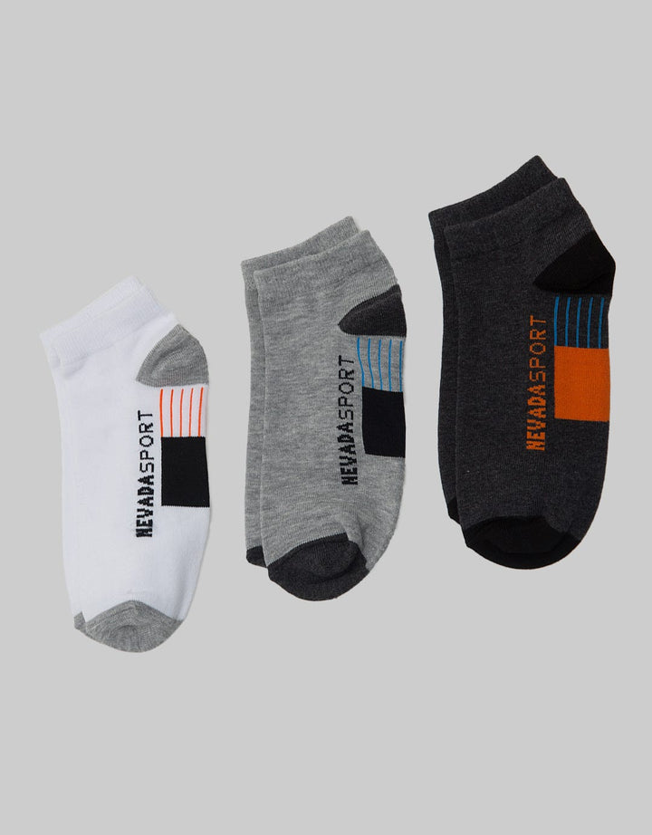 Nevada Sport Socks Ankle Tp Triple Pair Anti Bacterial