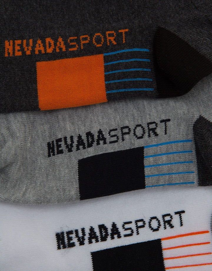 Nevada Sport Socks Ankle Tp Triple Pair Anti Bacterial
