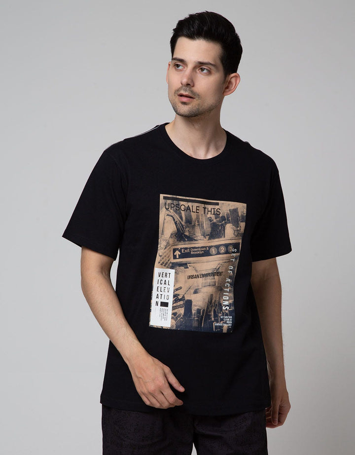 T Zone Short Sleeve T-Shirt Photoprint Theme Scenery Photoprint