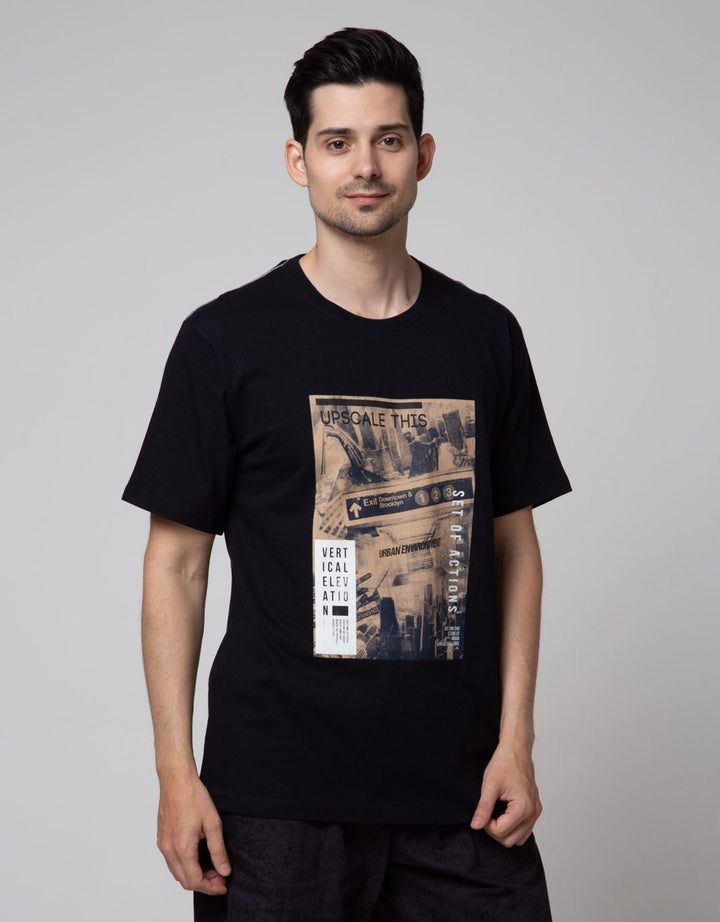 T Zone Short Sleeve T-Shirt Photoprint Theme Scenery Photoprint