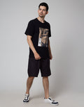 T Zone Short Sleeve T-Shirt Photoprint Theme Scenery Photoprint