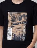 T Zone Short Sleeve T-Shirt Photoprint Theme Scenery Photoprint
