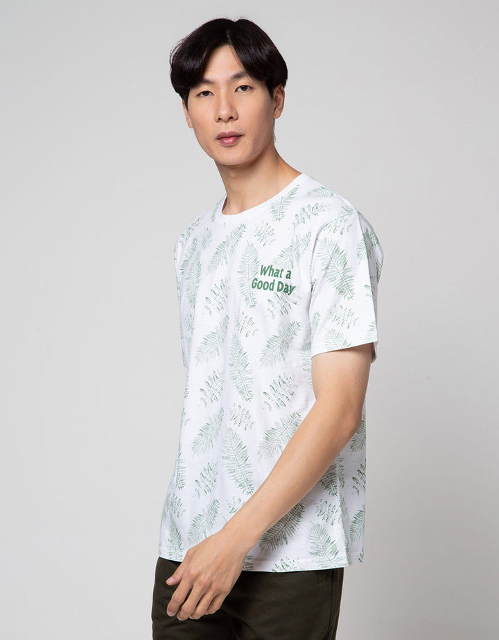 T Zone Good Day Print Kaos Pria