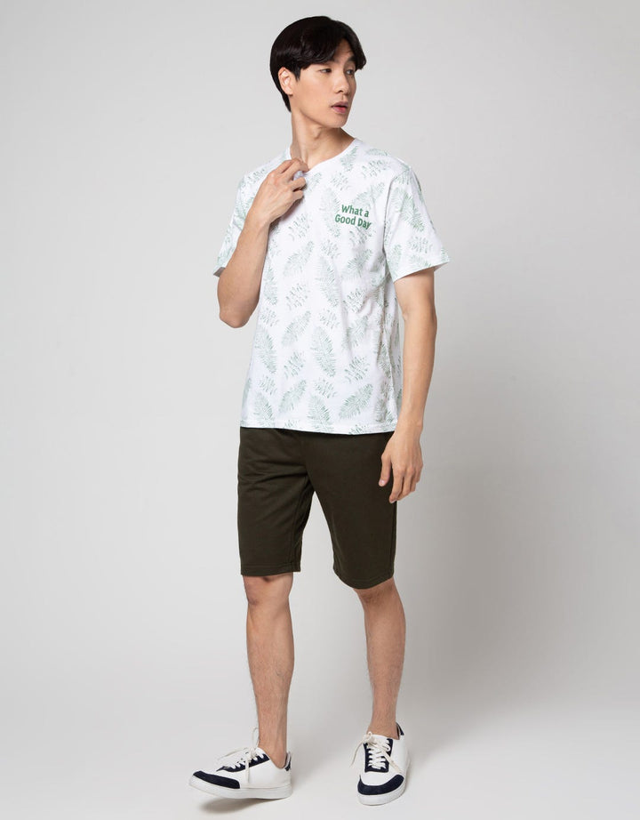 T Zone Good Day Print Kaos Pria