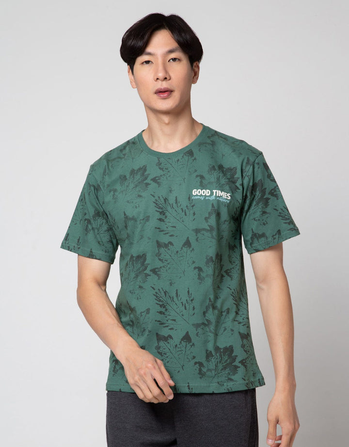 T Zone Good Times Print Kaos Pria