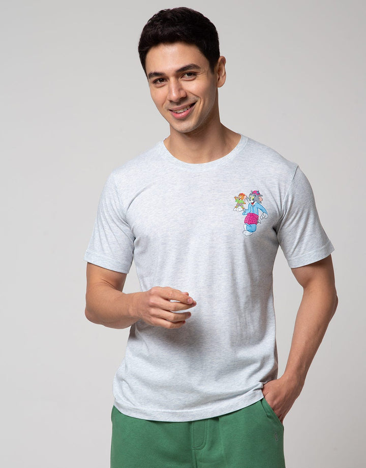 T Zone Tom N Jerry Print Kaos Pria