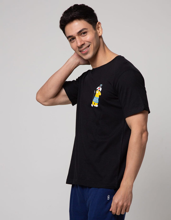 T Zone Sylvester Print Kaos Pria