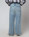 Details Denim Long Pants With Destroyed