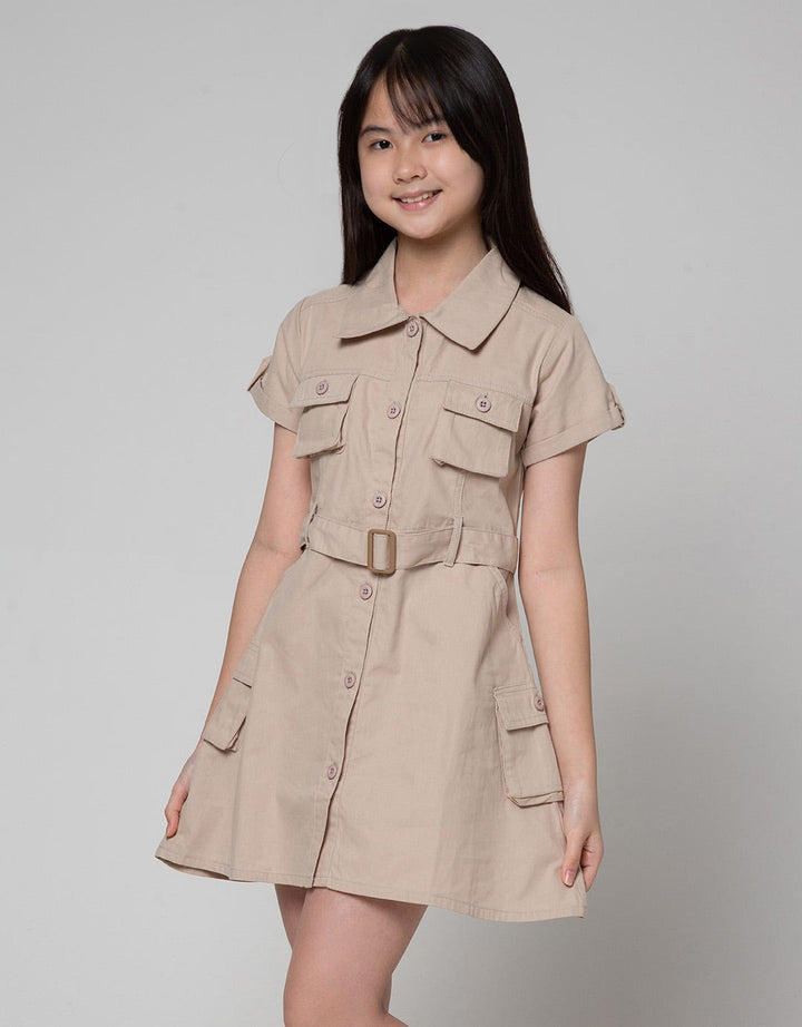 Aero Baby Canvas Safari Dress for Girls