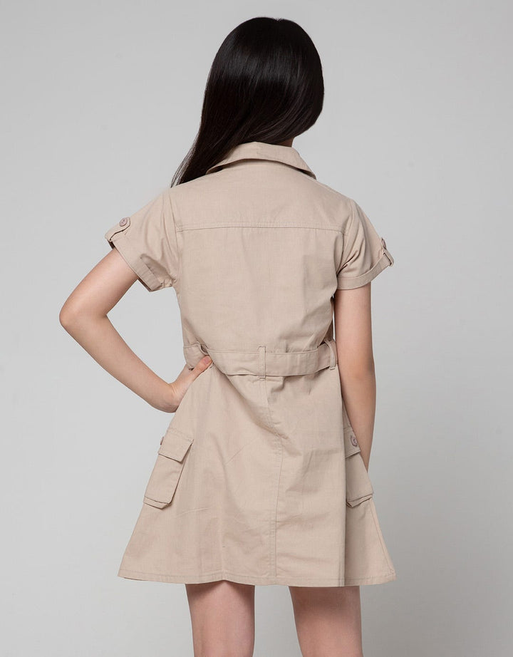 Aero Baby Canvas Safari Dress for Girls