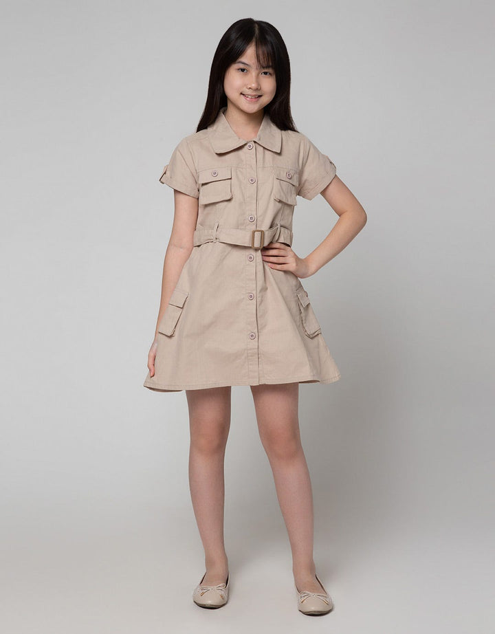 Aero Baby Canvas Safari Dress for Girls