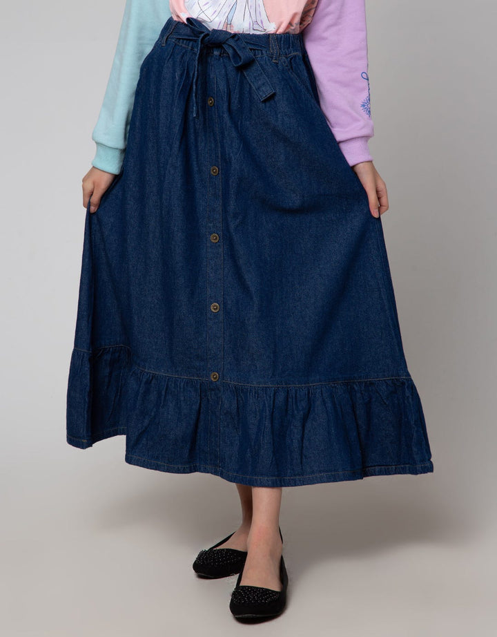 Aero Maxi Skirt Long Front Button Geber