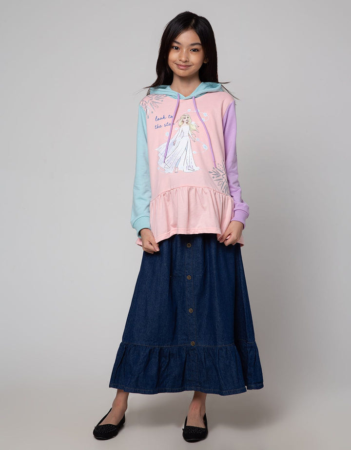 Aero Maxi Skirt Long Front Button Geber