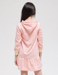 Aero Long Sleeve Midi Dress Kantong Pocket Animal Bear