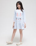 Aero Long Sleeve Midi Dress Pocket Animal Bunny