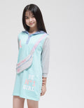 Aero Long Sleeve Midi Dress Hoody Bumbag Girls Team