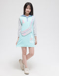 Aero Long Sleeve Midi Dress Hoody Bumbag Girls Team