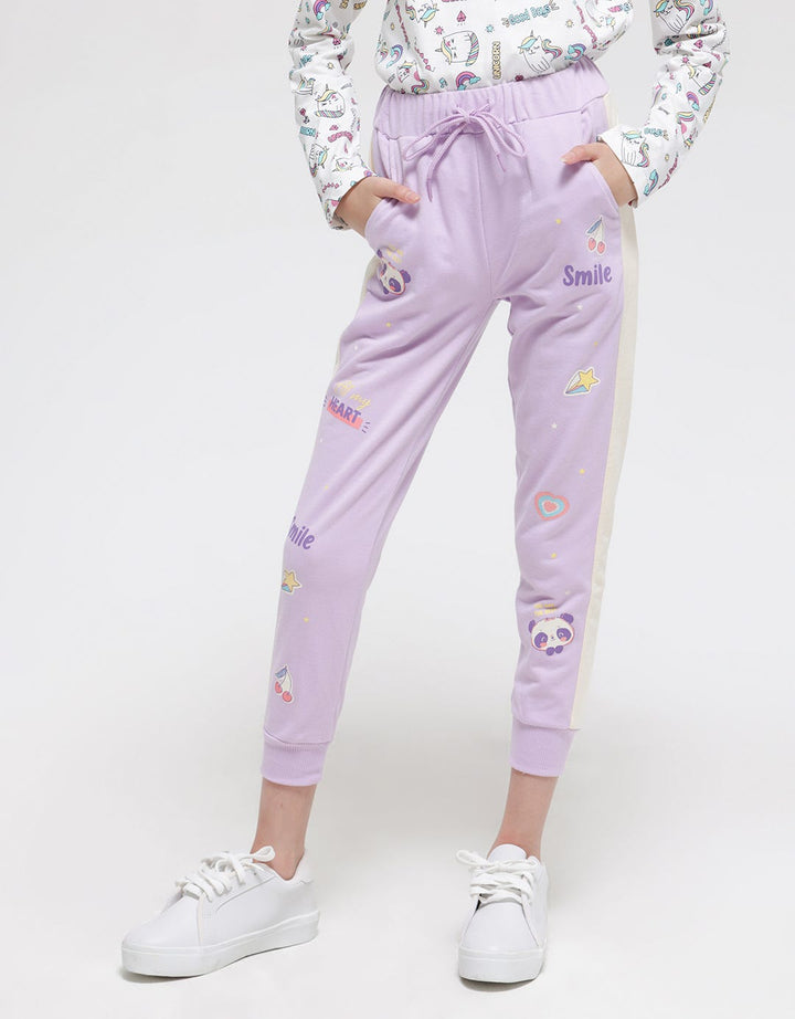 Aero Jogger Cut Sewn Cute Panda