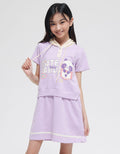 Aero Short Sleeve Midi Dress Cute Panda