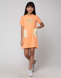 Aero Short Sleeve Midi Dress Cut Sewn Good Bear