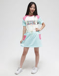 Aero Short Sleeve Midi Dress Elastic Waist Everyday You Can