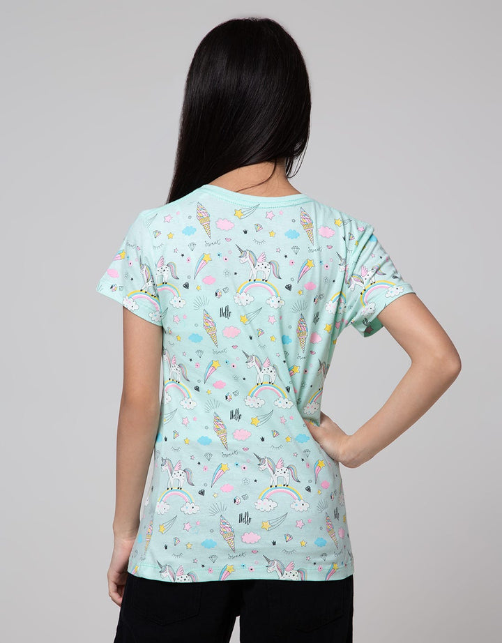 Aero Unicorn Ice Cream Kaos Anak Perempuan