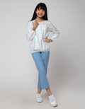 Nevada Long Sleeve Shirt Stripes Kerah Bulat