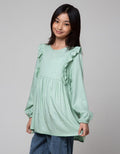 Nevada Ruffle Long Blouse Anak Perempuan