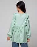 Nevada Ruffle Long Blouse Anak Perempuan