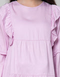 Nevada Ruffle Rayon Kemeja Anak Perempuan