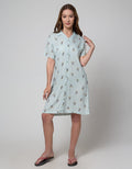 Disney Short Sleeve Midi Dress Mickey And Friends