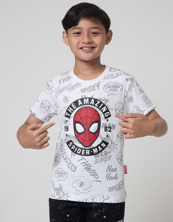 Marvel Spiderman Face Boys T-Shirt