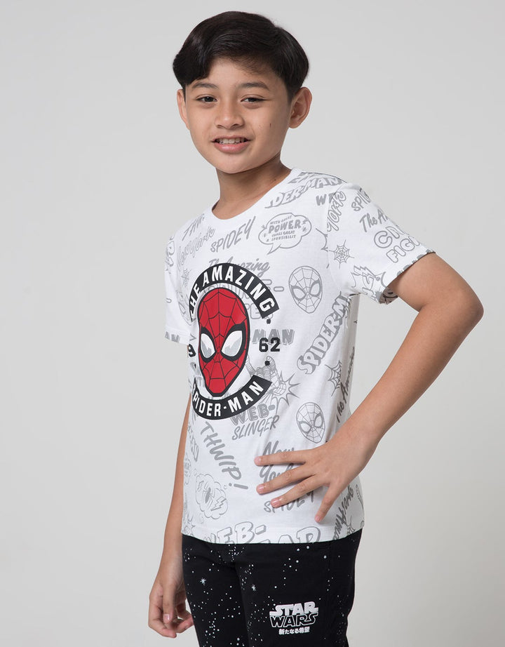 Marvel Spiderman Face Boys T-Shirt