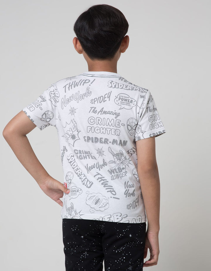 Marvel Spiderman Face Boys T-Shirt
