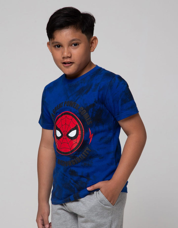 Marvel Spiderman Tie Dye Kaos Anak Laki-laki