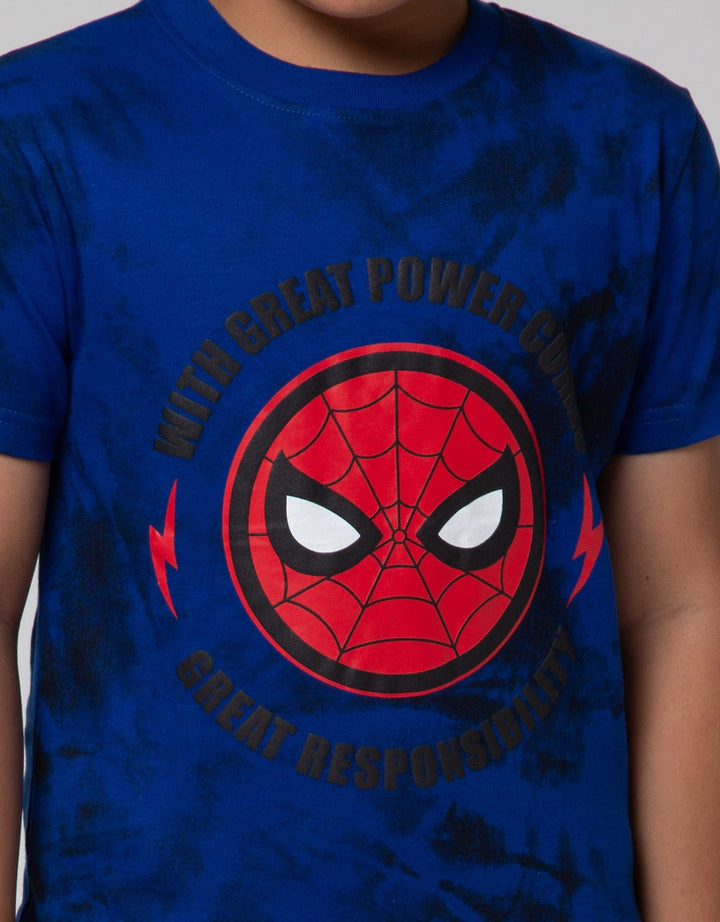 Marvel Spiderman Tie Dye Kaos Anak Laki-laki