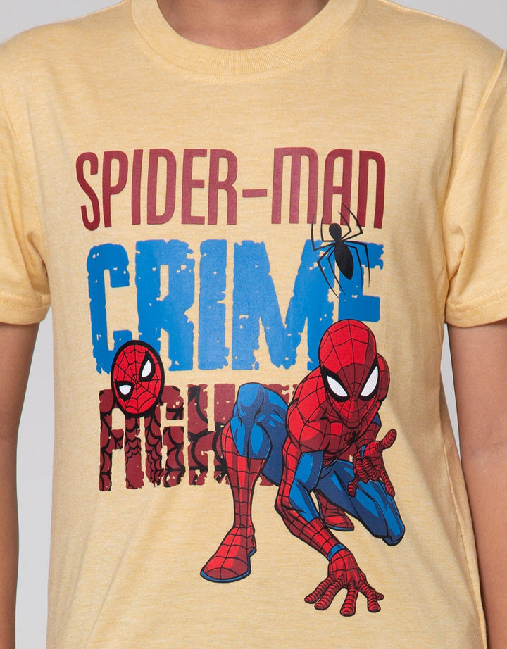 Marvel Short Sleeve T-Shirt Print Spiderman Crime Fighter