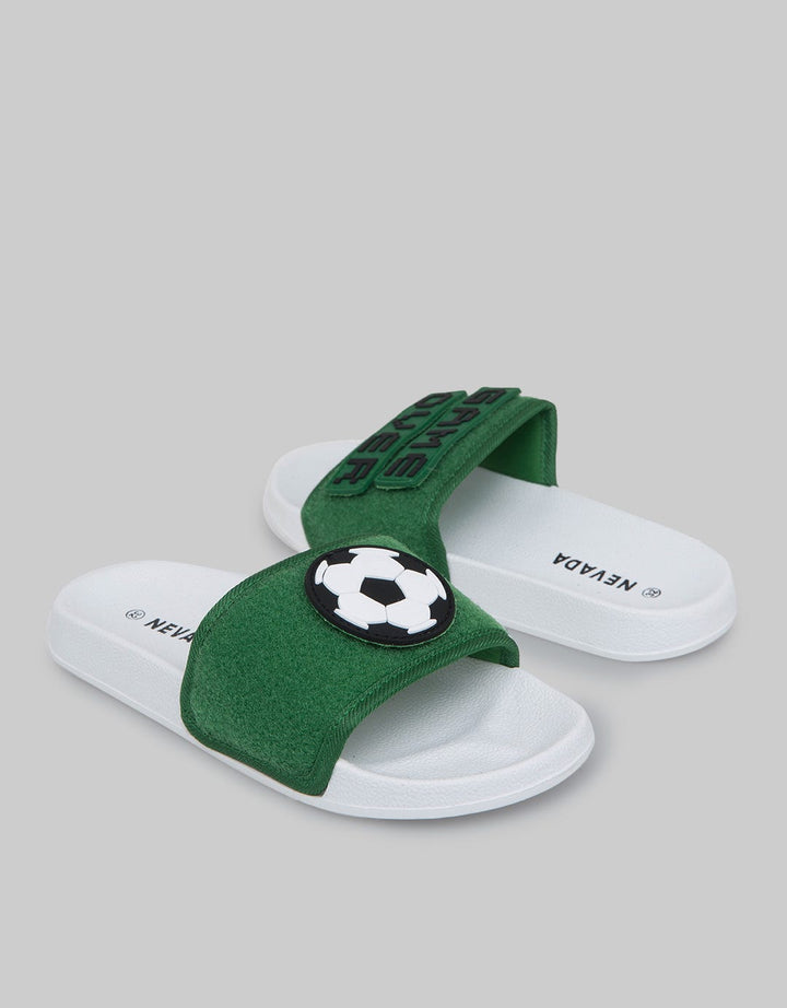Nevada Slipper Sandals Boys Tdnb3:White:32:Solid:Slipper Sandals