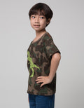 Little M Short Sleeve T-Shirt Dino Camo