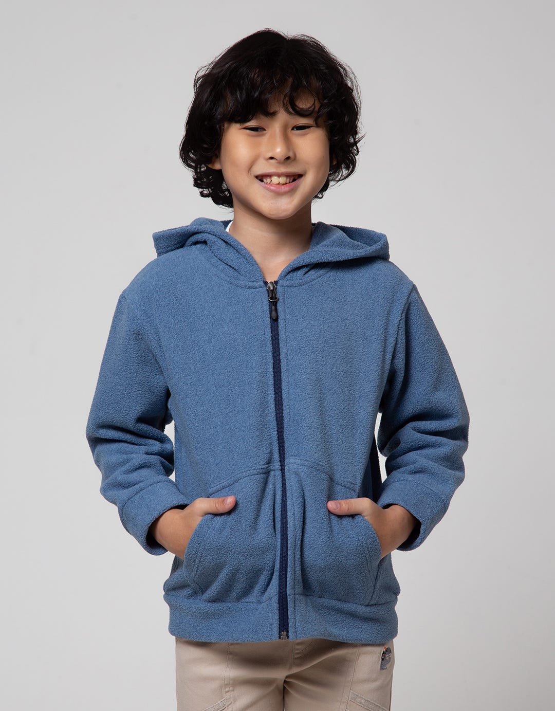Little M Dino Cucuk Fleece Jacket