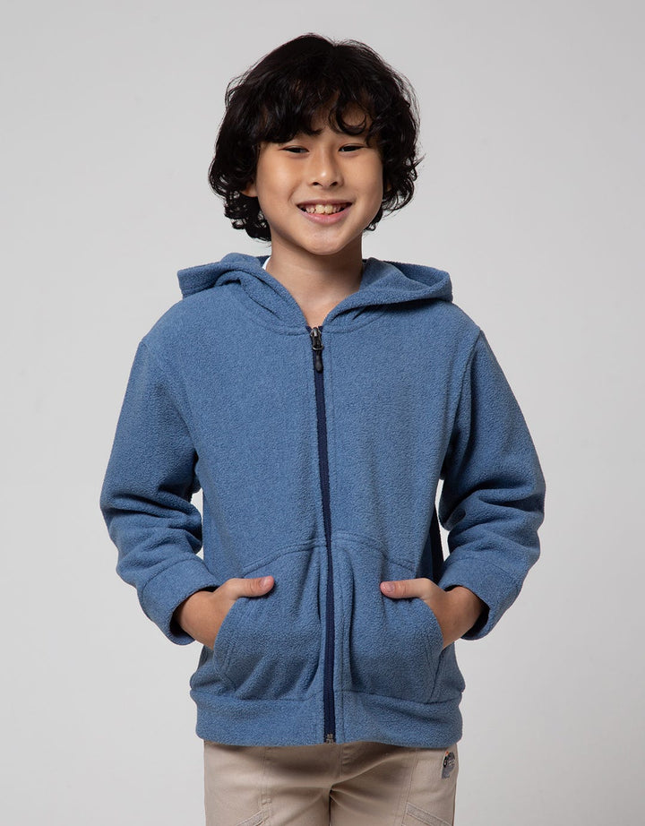 Little M Dino Cucuk Fleece Jacket